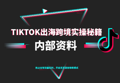 TikTok跨境电商0-1搭建运营(更新10月)-大甫网创-助力打造属于自己的超级个体-甫仁小站